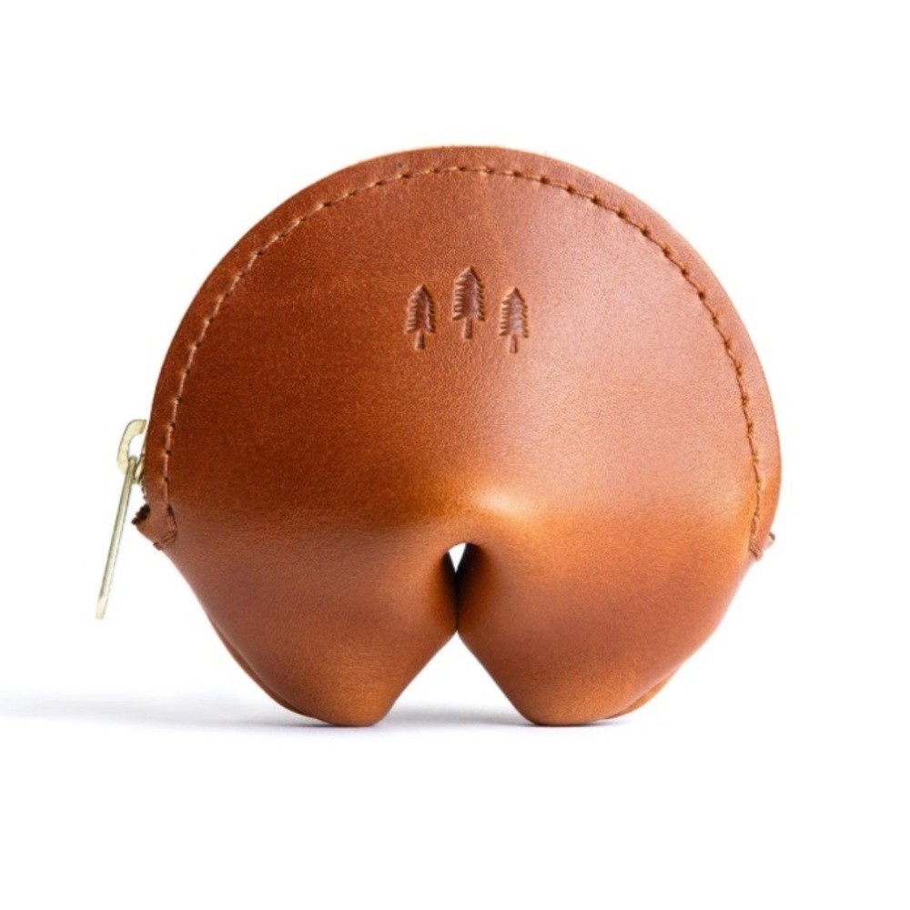 NWT Portland Leather Fortune Cookie Pouch In The Discontinued Color “Honey”